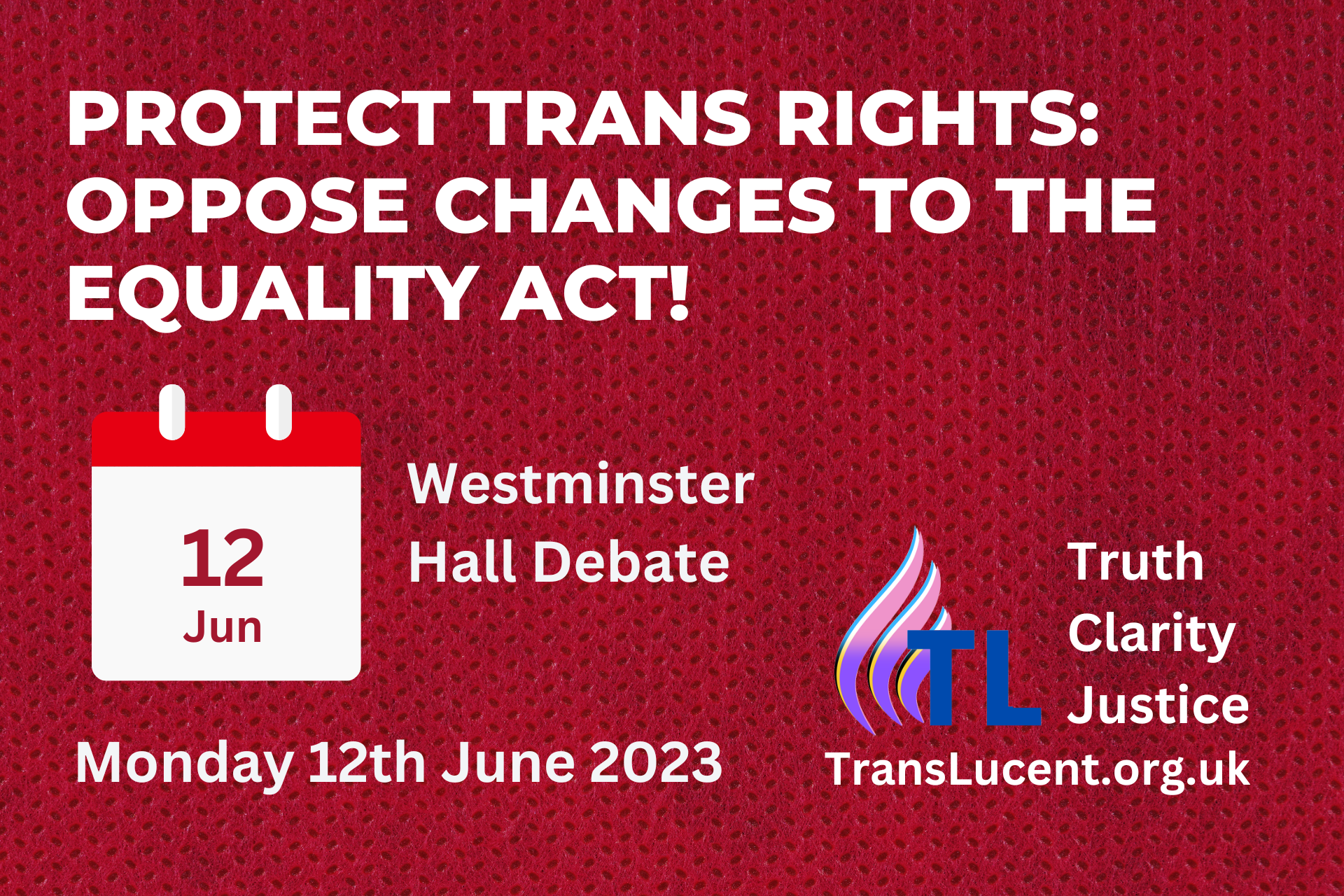 The Act Debate (12th June, 2023) - To MP. - TransLucent