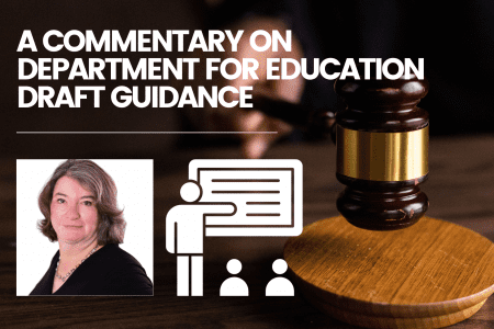 A COMMENTARY on Department for Education Draft Guidance