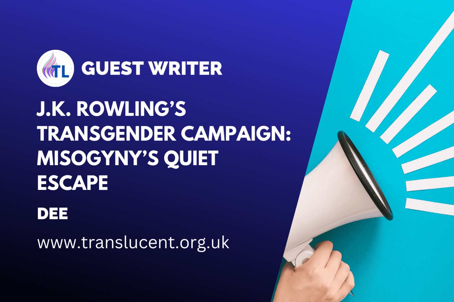 J.K. Rowling Transgender Campaign Misogyny’s Quiet Escape