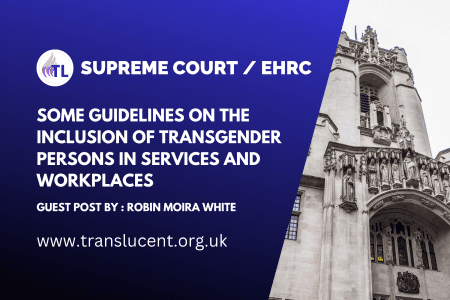 Some Guidelines On the Inclusion of transgender persons in Services and Workplaces
