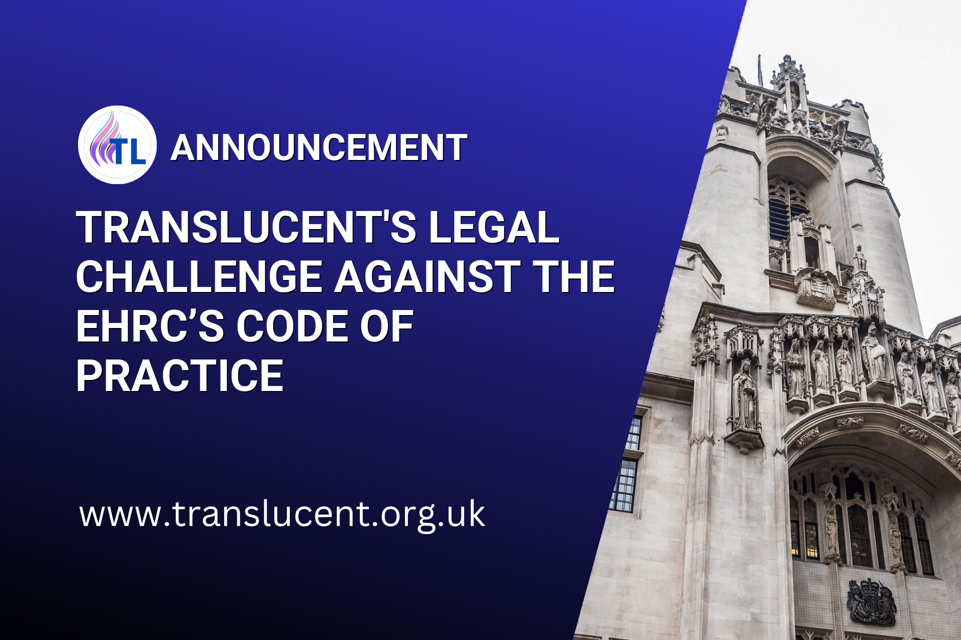 TransLucent Challenges the EHRC’s Code of Practice